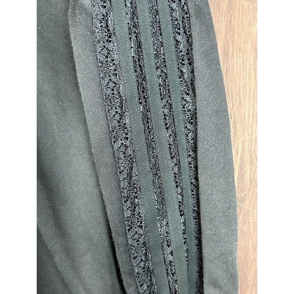 Adidas Originals OG Lace Track Jacket 3‎ Stripes Triple Black FM1734 Womens XS - Picture 5 of 9